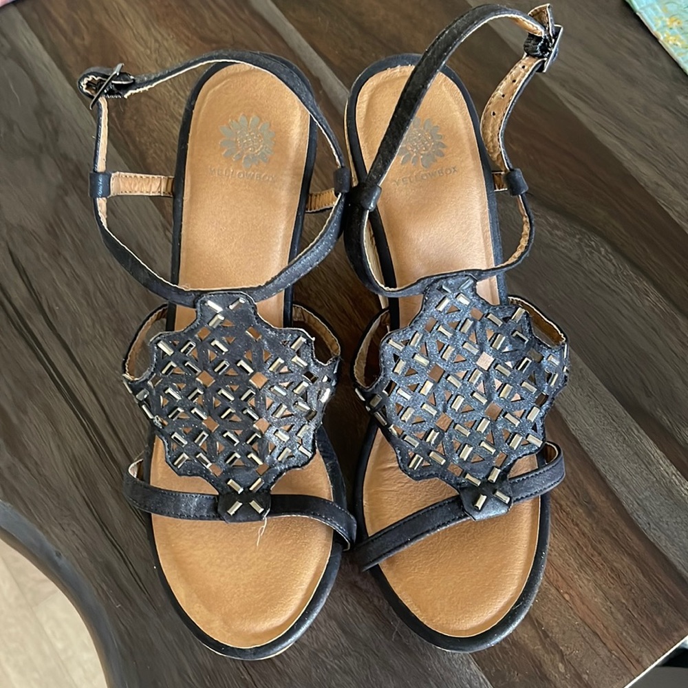 Brand New Yellow Box Sandals Size 11